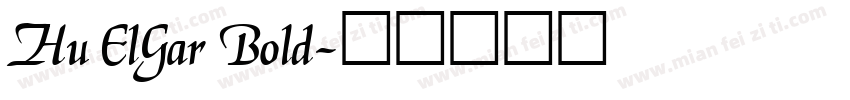 Hu ElGar Bold字体转换